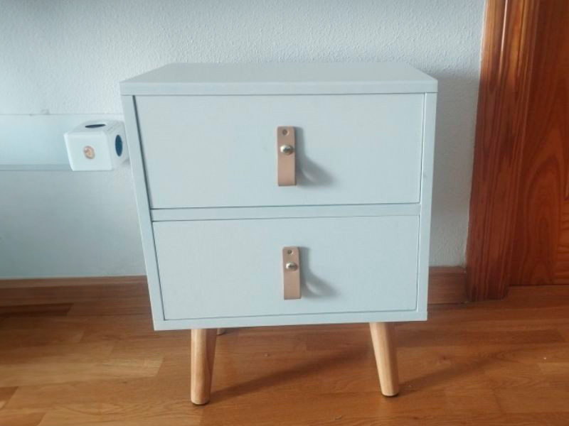 Foto de cliente de Mesita de Noche con 2 Cajones Anzio Blanca 40x50 cm