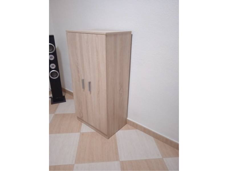 Foto de cliente de Mueble Zapatero Recibidor Armario Con 2 Puertas Y Estantes Roble Canadian 55 cm