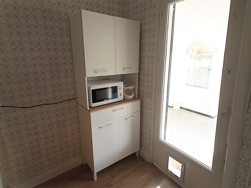 Foto de cliente de Mueble auxiliar cocina alto Yuka Blanco 72x186 cm