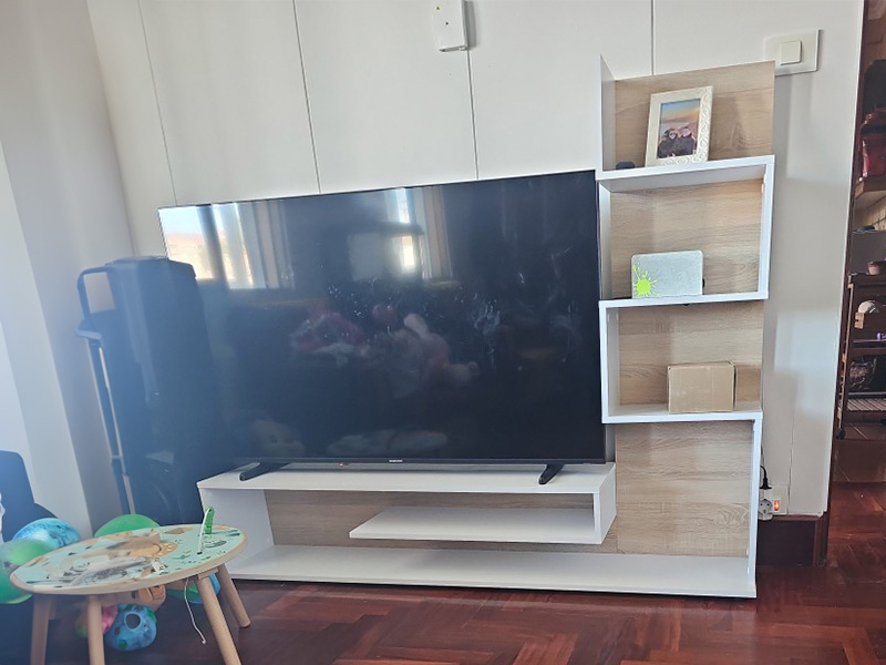 Foto de cliente de Mueble de Salón Comedor Snake Roble Sonoma Nymphaea Alba 160 cm