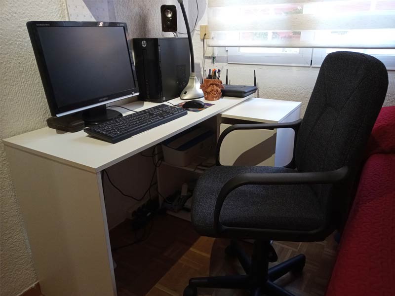 Foto de cliente de Escritorio Moderno Multi Posiciones Color Blanco Artik 120 cm