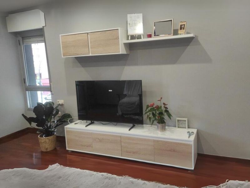 Foto de cliente de Pack de muebles de salón nórdicos blanco y roble