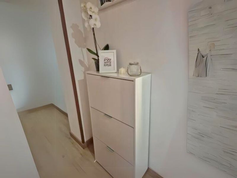 Foto de cliente de Mueble Zapatero Recibidor 3 Trampones Blanco Brillo 60 cm