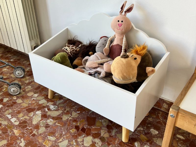 Foto de cliente de Mueble Infantil Baúl Douceur Color Blanco 58x45x28 cm