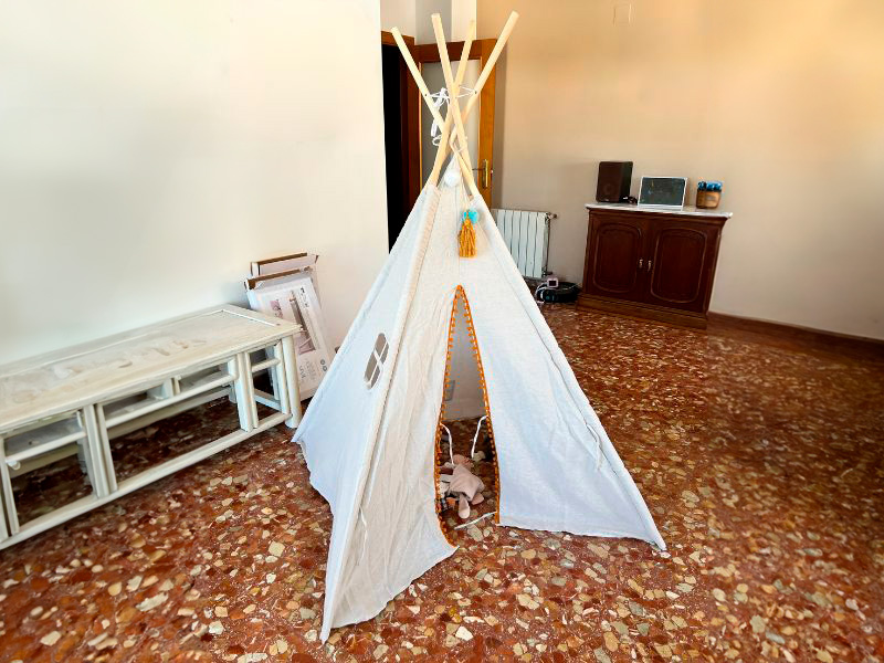 Foto de cliente de Tienda Infantil Tipi Wapi Color Blanco 120x160 cm