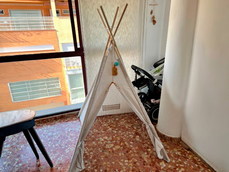 Foto de cliente de Tienda Infantil Tipi Wapi Color Blanco 120x160 cm
