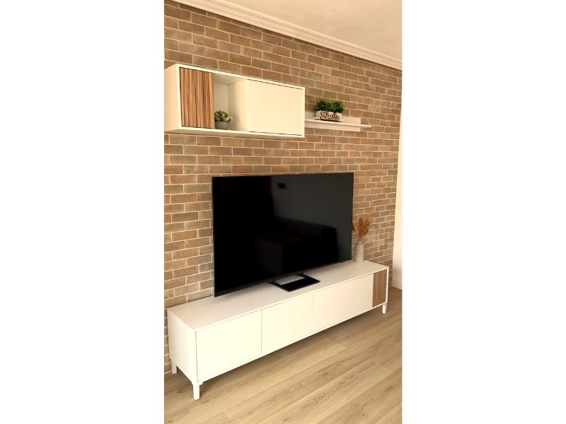 Foto de cliente de Mueble De Salón Ethna En Color Blanco Artik Y Natur 200 cm