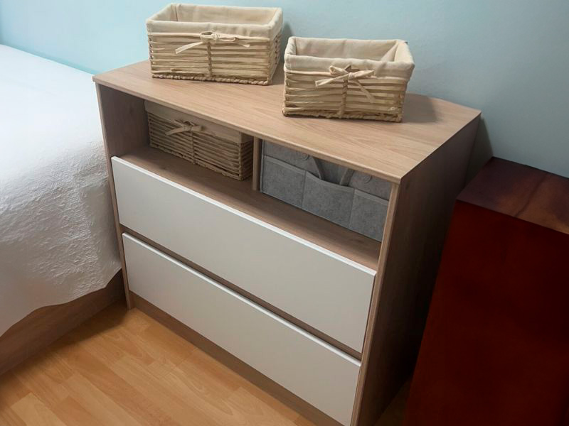 Foto de cliente de Cómoda Juvenil Infantil Cambiador Child Roble Jackson y Blanco 84x78 cm