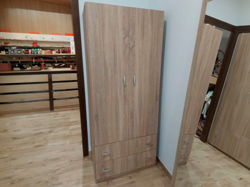 Foto de cliente de Armario para Dormitorio 2 Puertas Roble Cambrian 74x180 cm