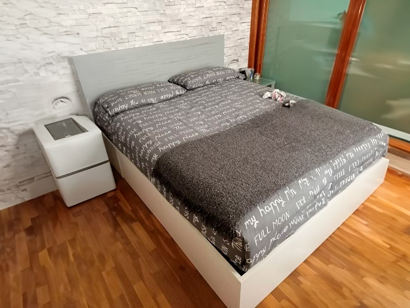 Foto de cliente de Cama de Matrimonio 4 Cajones Blanco Artik 150x190