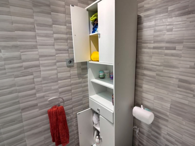 Foto de cliente de Columna de Baño Bikini Blanco Mate 51x196 cm