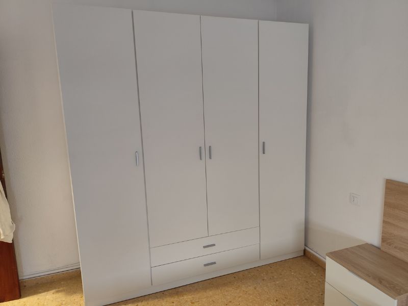 Foto de cliente de Armario Grande Roma Blanco Mate 4 Puertas 2 Cajones 200x216 cm