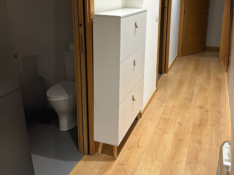 Foto de cliente de Mueble Zapatero Recibidor Anzio 3 Portones Nórdico Blanco 80 cm