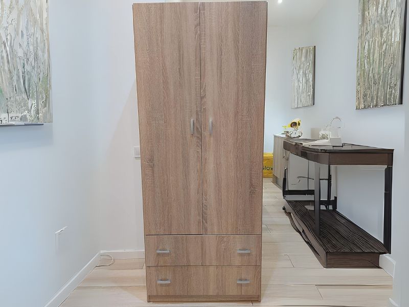Foto de cliente de Armario para Dormitorio 2 Puertas Roble Cambrian 74x180 cm
