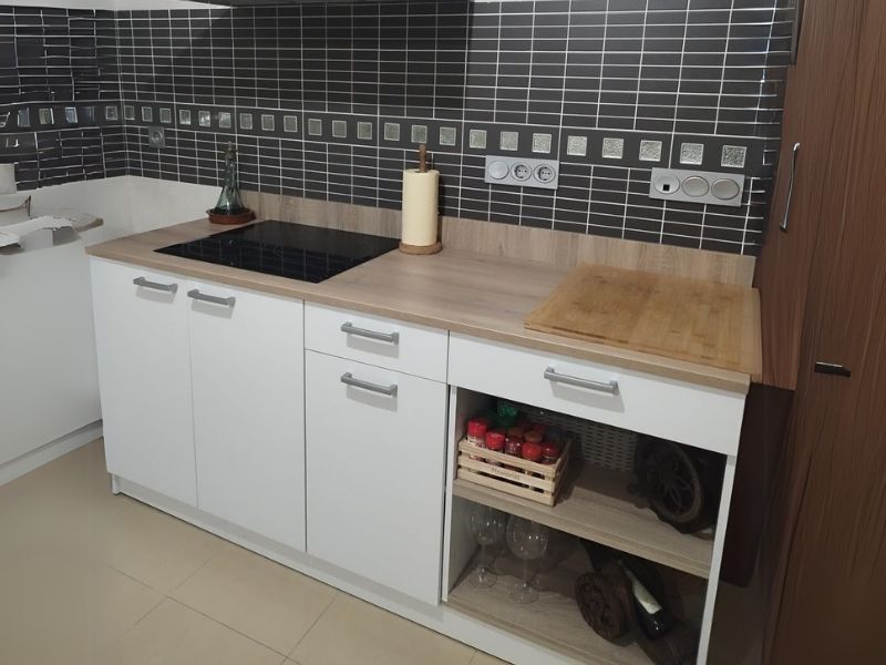 Foto de cliente de Módulo Inferior Cocina Cooking Blanco Mate 85x180x60 cm