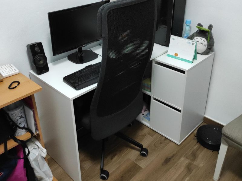 Foto de cliente de Escritorio Moderno Multi Posiciones Color Blanco Artik 120 cm