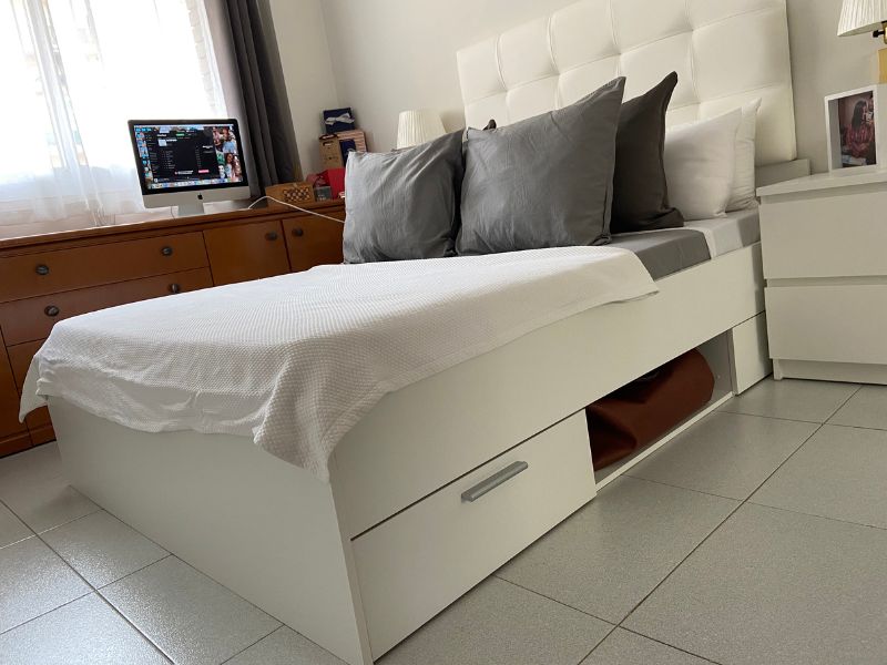 Foto de cliente de Cama Doble Michigan Color Blanco Con Cajones 135 O 140 cm
