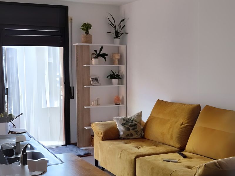 Foto de cliente de Pack 4 Estanterías Alida color Roble Canadian y Blanco 360x180x25 cm