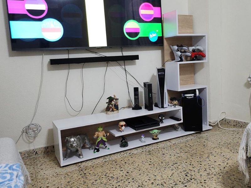 Foto de cliente de Mueble de Salón Comedor Snake Roble Sonoma Nymphaea Alba 160 cm