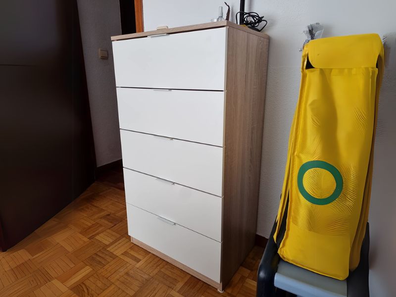 Foto de cliente de Sinfonier Blanco Roble 5 Cajones Luca 60x110 cm