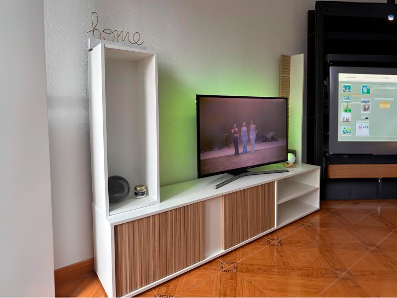 Foto de cliente de Mueble De Salón Ecco Color Blanco Artik y Natur 180 cm