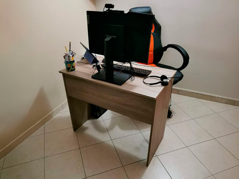 Foto de cliente de Mesa Escritorio Turin Estudio Juvenil Con Cajón Roble Cambrian 90 cm