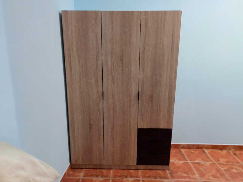 Foto de cliente de Dormitorio Matrimonio Estilo Industrial Pack Muebles Andy Óxido (Armario Opcional)
