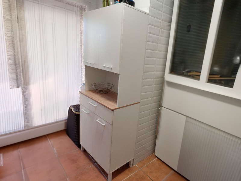 Foto de cliente de Mueble auxiliar cocina alto Yuka Blanco 72x186 cm