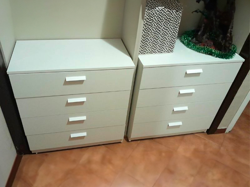 Foto de cliente de Cómoda Blanca 4 Cajones Tibet 74x78 cm