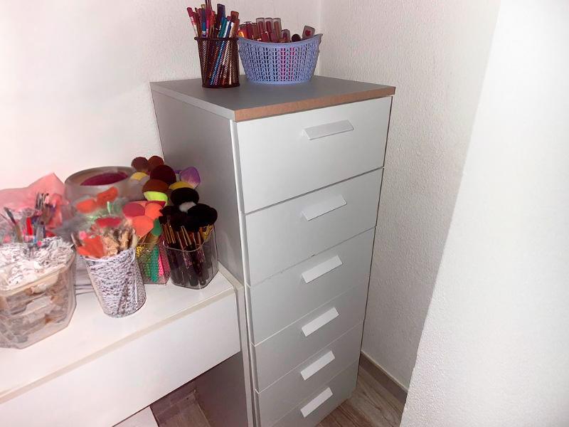 Foto de cliente de Sinfonier Blanco y Roble 6 Cajones Tibet 40x110 cm