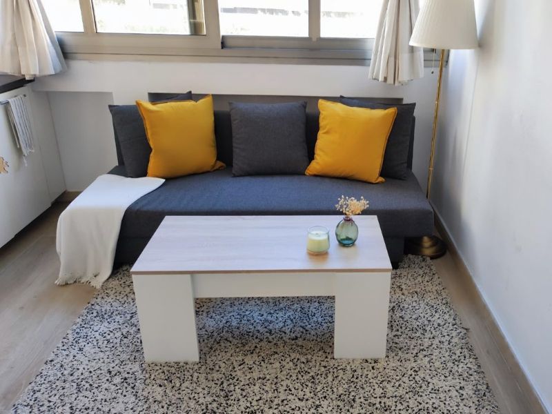 Foto de cliente de Mesa de centro elevable color roble canadian y blanco artik 102x50 cm