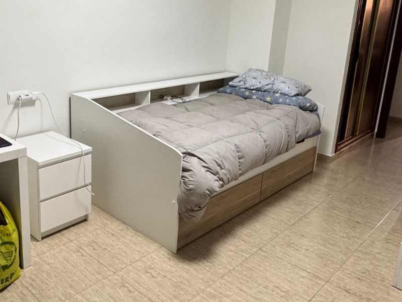 Foto de cliente de Cama Juvenil Style Blanca con Cajones en Roble Japonés 90x190-200 cm
