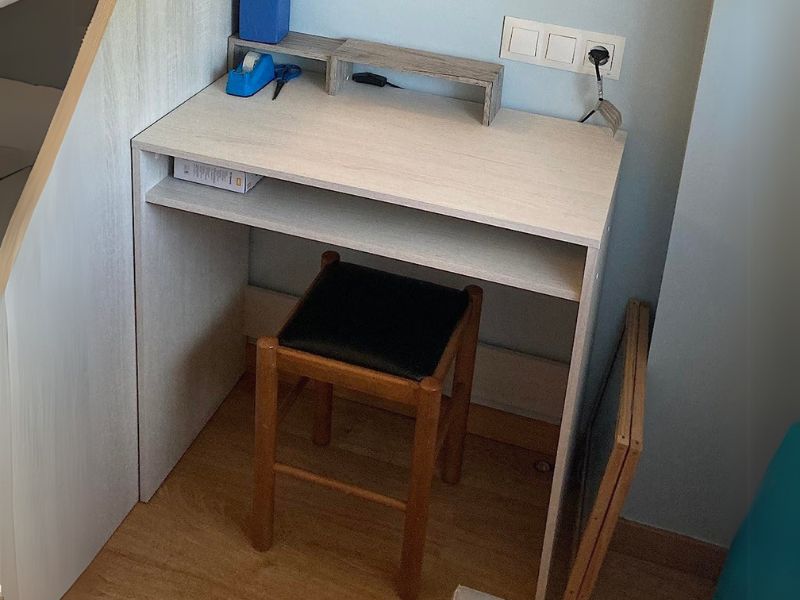 Foto de cliente de Mesa escritorio juvenil blanco alpes 79 cm