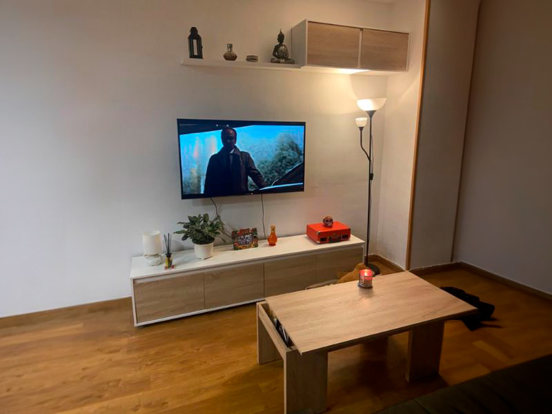 Foto de cliente de Mueble Salón TV Alida Roble Canadian Y Blanco Artik 200 cm