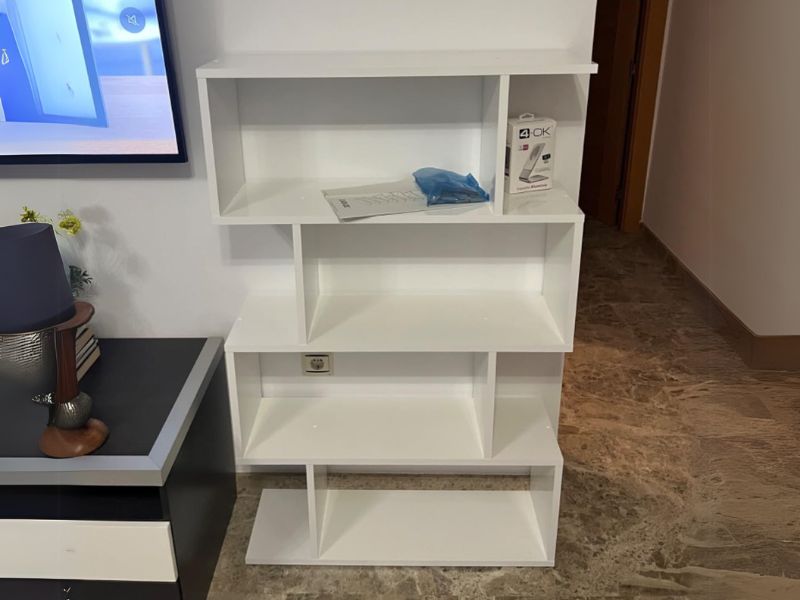 Foto de cliente de Estanteria Athena Baja Color Blanco Brillo 110x97x24 cm