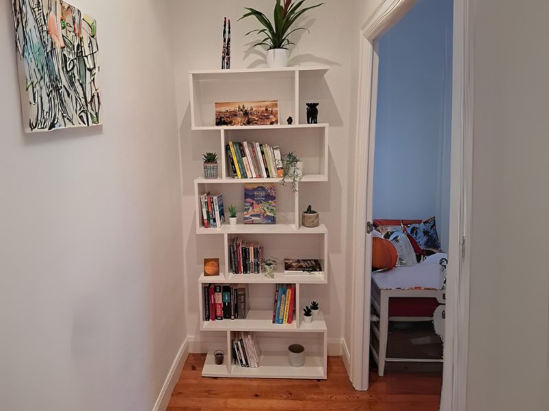 Foto de cliente de Estanteria Athena alta blanco brillo 80x192x24 cm