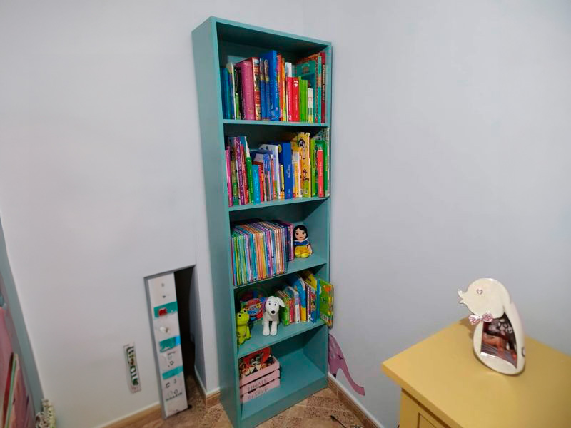 Foto de cliente de Estantería Librería Dormitorio Juvenil I-Joy Color Verde Agua 52x180x25 cm