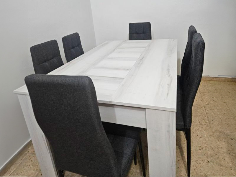 Foto de cliente de Mesa de comedor extensible Bass Blanco Albo 140-200x90 cm
