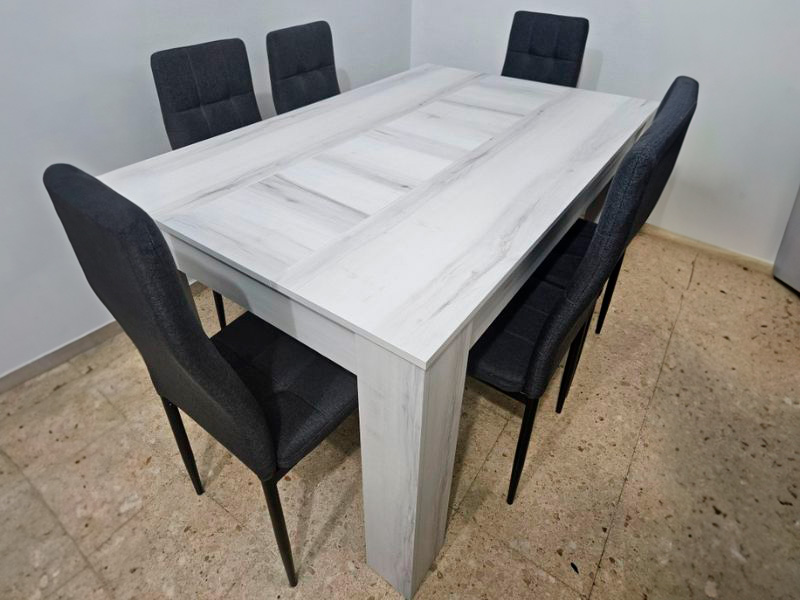 Foto de cliente de Mesa de comedor extensible Bass Blanco Albo 140-200x90 cm