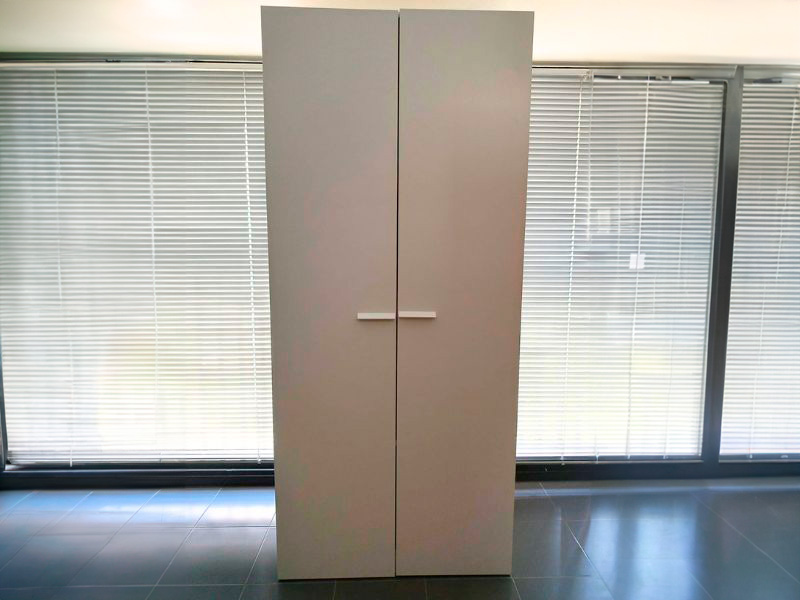 Foto de cliente de Armario 2 Puertas Tibet Color Roble Cambrian y Blanco 79x180 cm