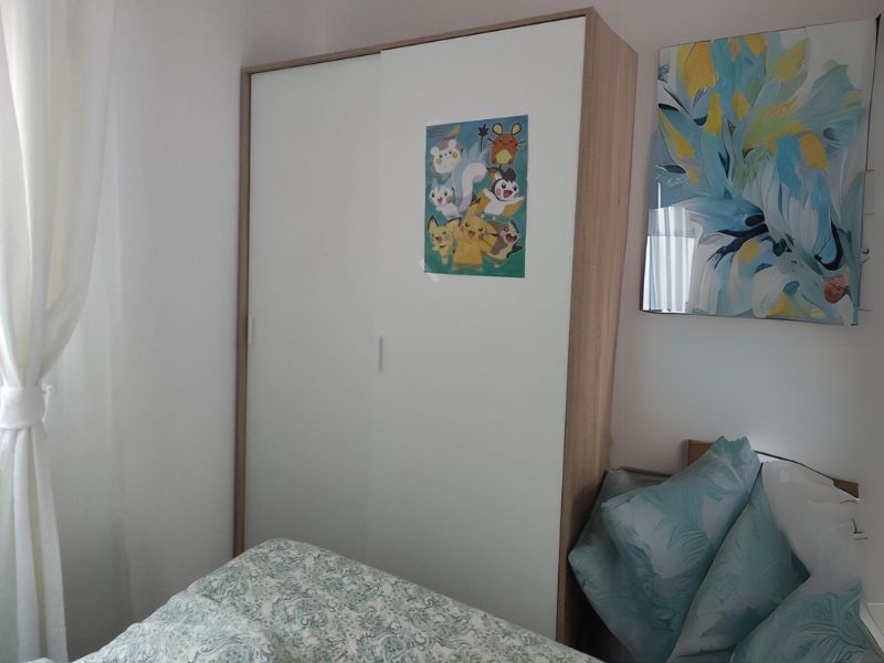 Foto de cliente de Armario con 2 Puertas Correderas Max Color Blanco y Roble 120x200 cm