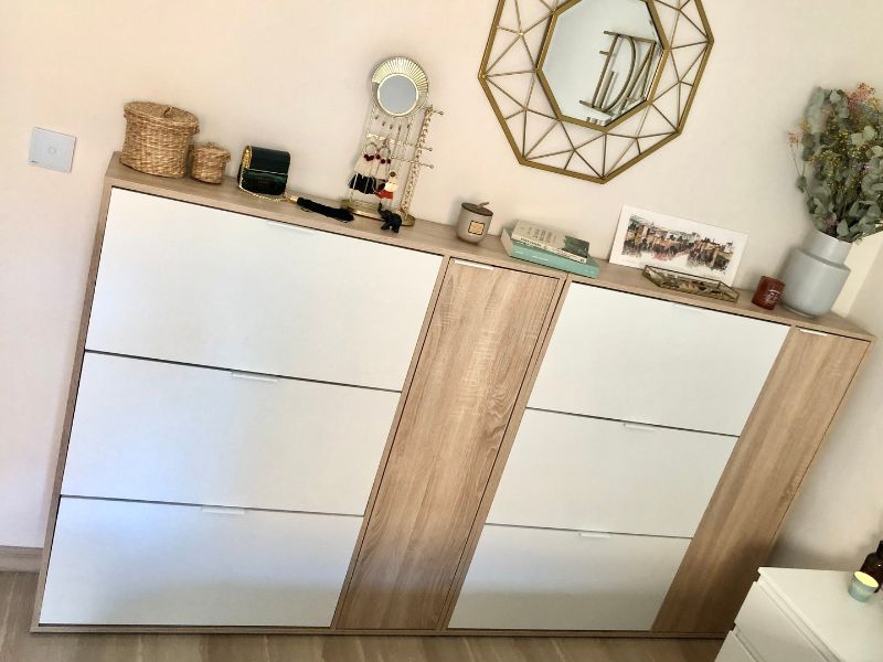 Foto de cliente de Mueble Zapatero Recibidor Pasillo 4 Puertas Class 106 cm