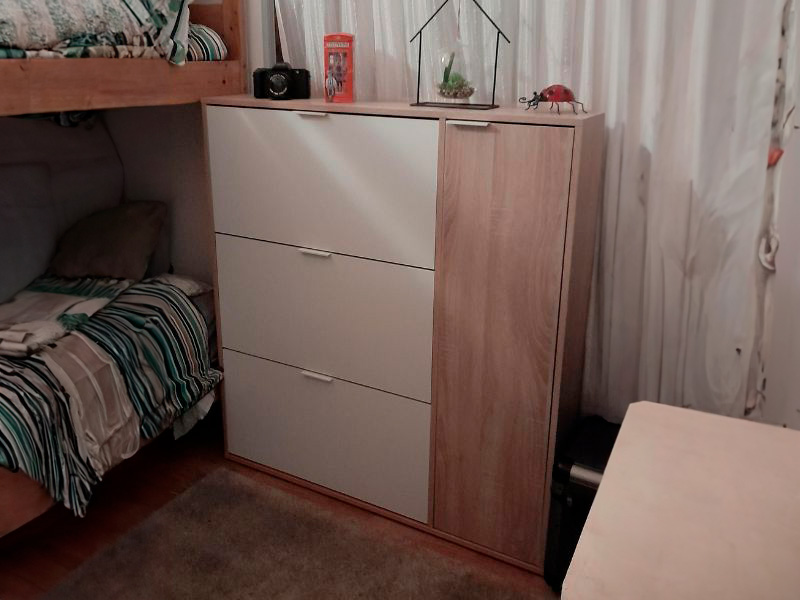 Foto de cliente de Mueble Zapatero Recibidor Pasillo 4 Puertas Class 106 cm