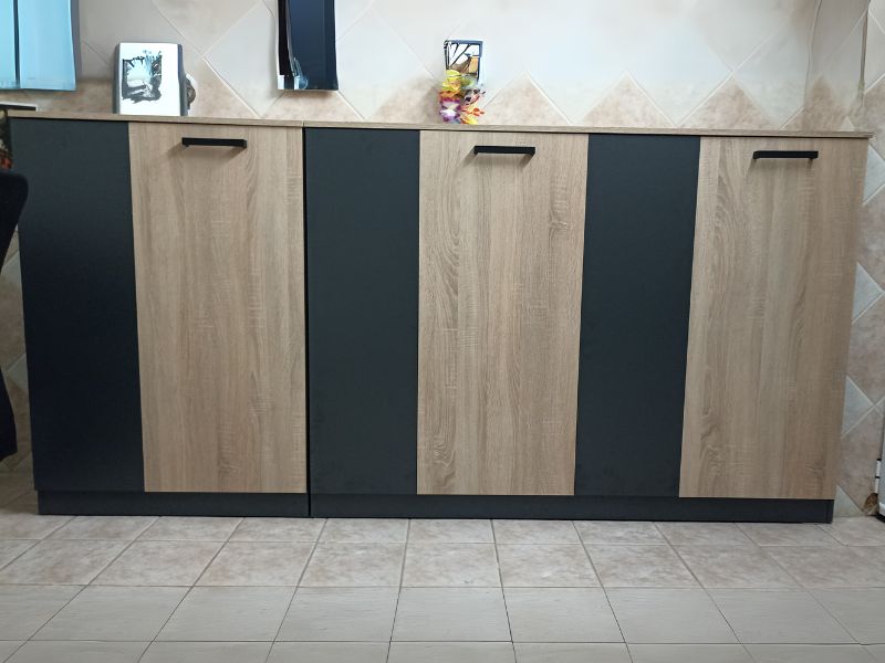Foto de cliente de Pack Despacho Oficina Completo Nibis Color Roble Sonoma y Gris Antracita