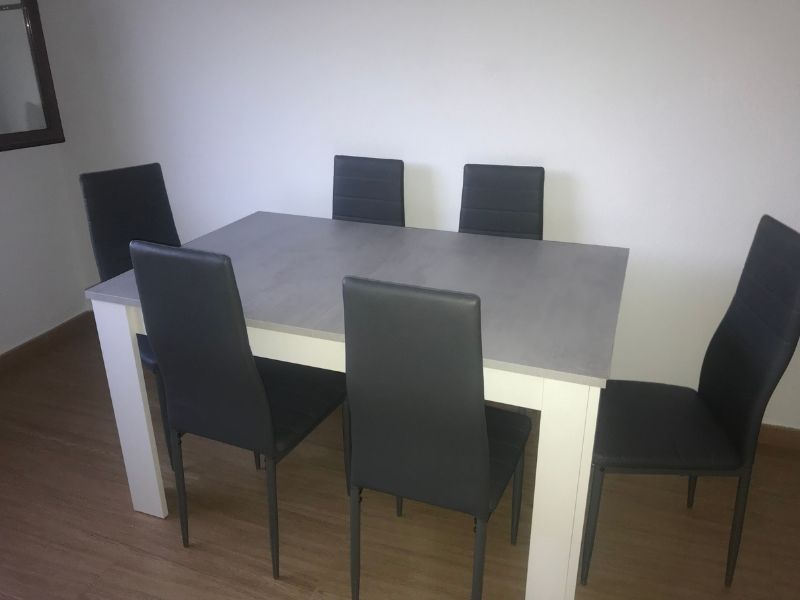 Foto de cliente de Mesa comedor extensible Cemento 140-190x90 cm
