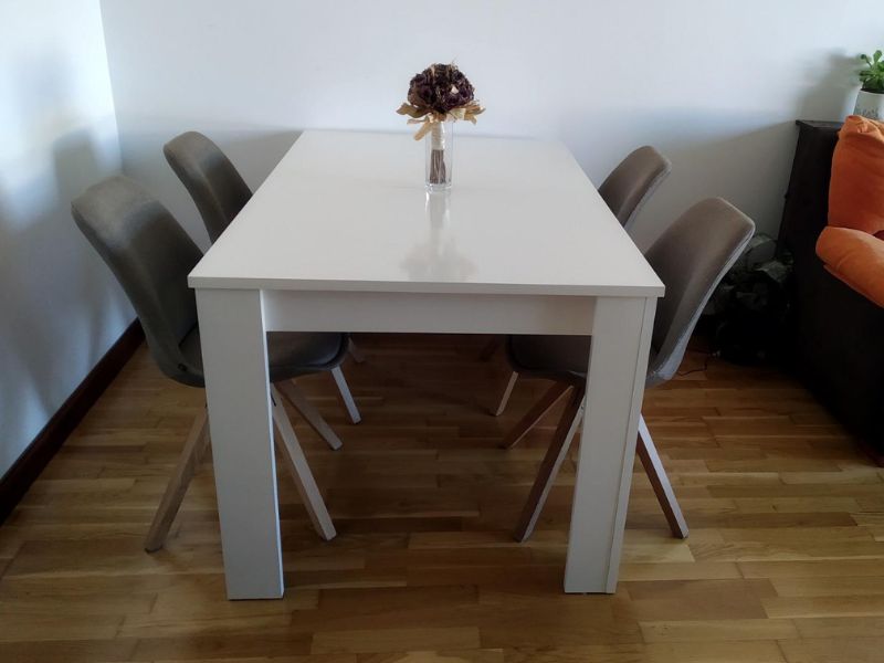 Foto de cliente de Pack muebles para salón Blanco Brillo y Roble Canadian
