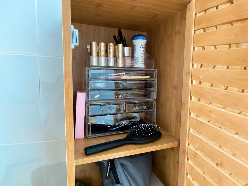 Foto de cliente de Columna de Baño Sicela Bambú Color Marrón 33x168 cm