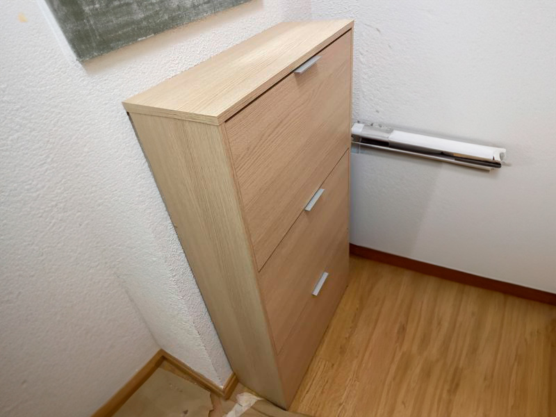 Foto de cliente de Mueble Zapatero Recibidor 3 Trampones Roble Claro 60 cm