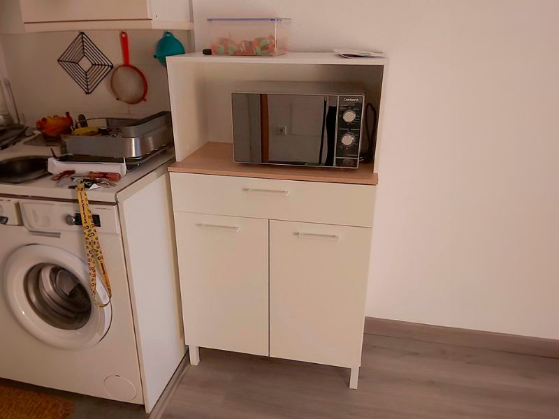 Foto de cliente de Mueble cocina microondas Yuka 72x126 cm