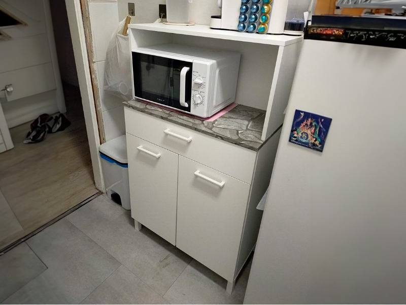 Foto de cliente de Mueble cocina microondas Yuka 72x126 cm